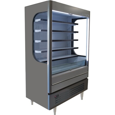 Beverage-Air Open Air Merchandiser, 23, 87 Cu. Ft., Gray VMHC-18-1-G